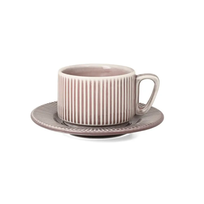 Pure Brew Porcelain Cup & Saucer (220 mL Each) - Twelve Piece Set media 4