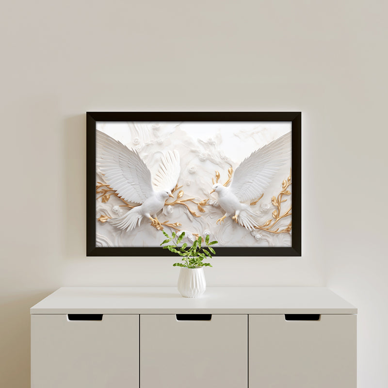 Flight Of Peace Wall Painting