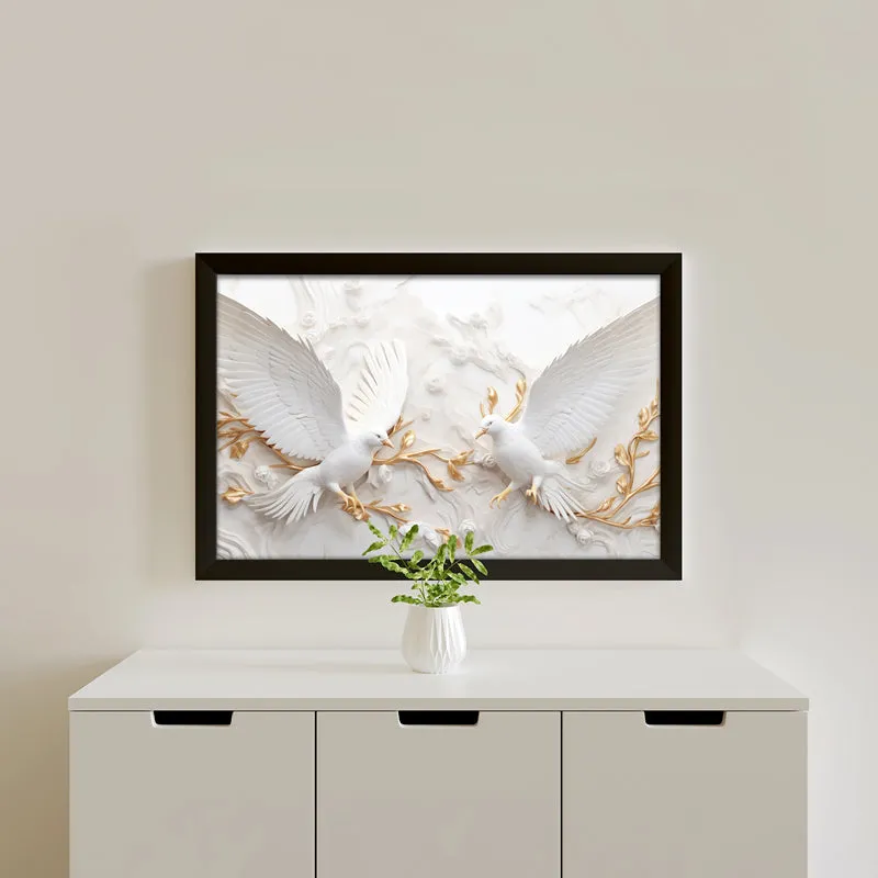 Flight Of Peace Wall Painting media 1