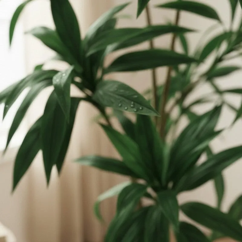 Lifestra Artificial Dracaena Green Tree With Black Plastic Pot 5.6 ft media 6