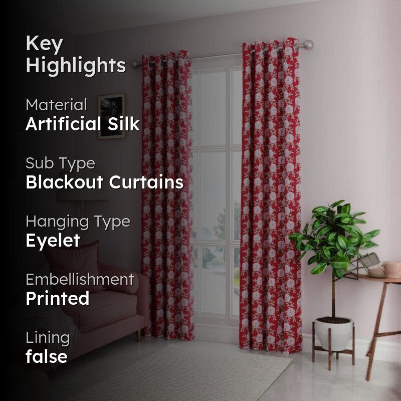 Rose Garden Floral Curtain media 2