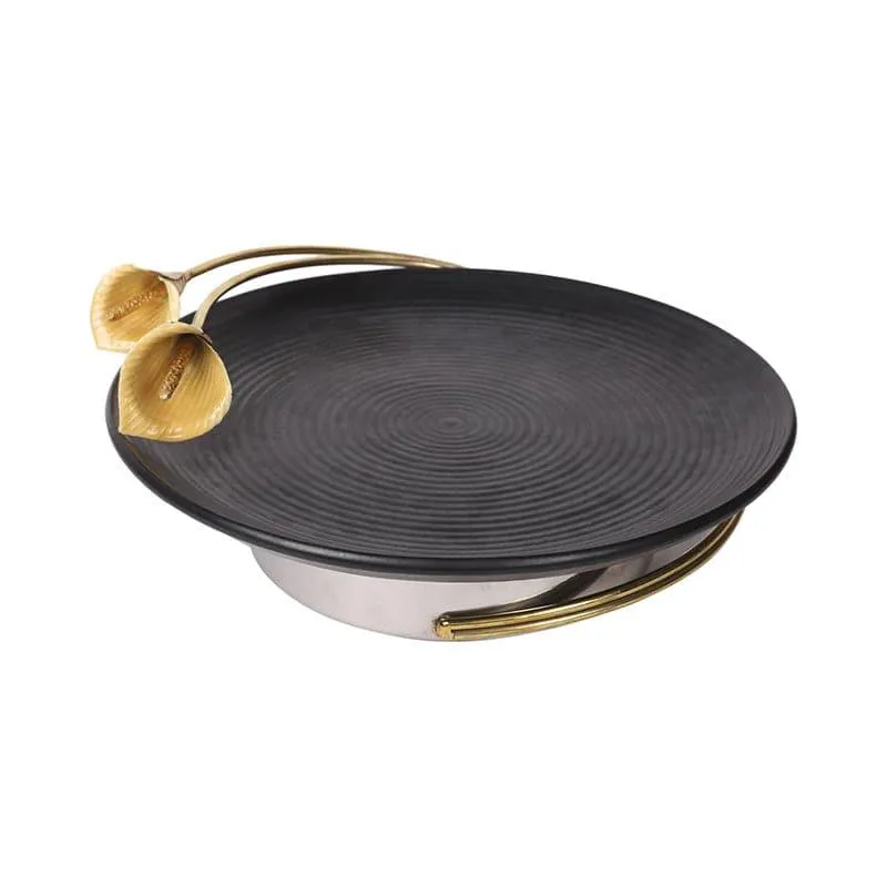 Lily Lagoon (Ceramic,Brass,Steel) Platter media 3