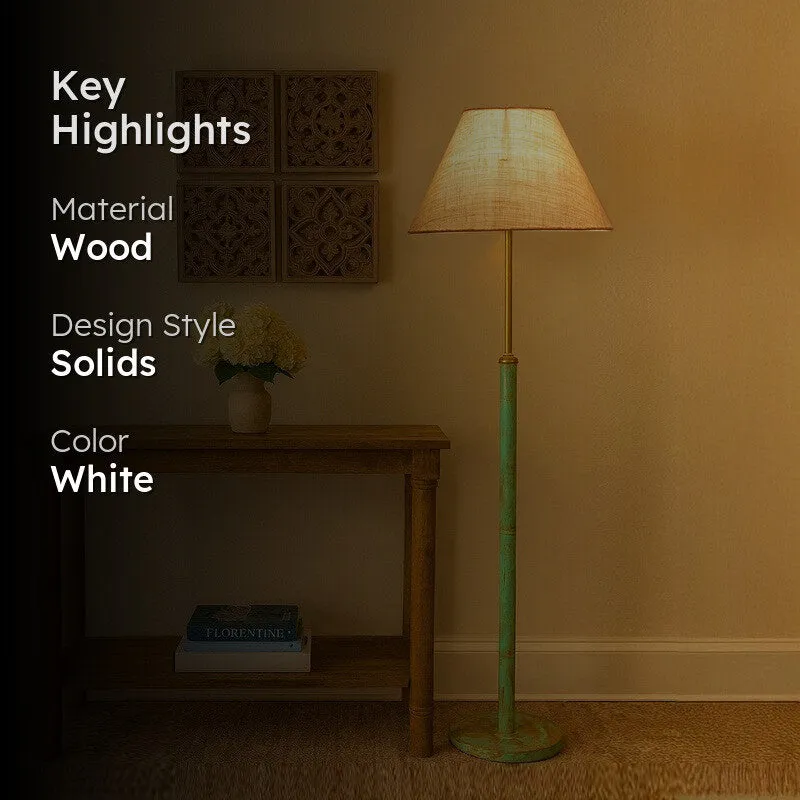 Drift Wooden Floor Lamp - Grey media 2