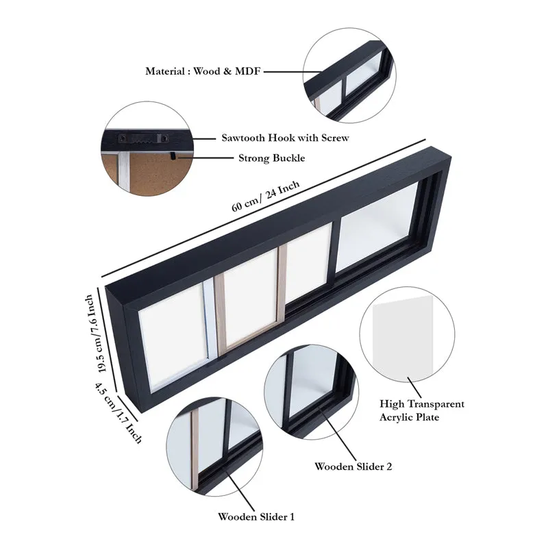 Linn 5 - in - 1 Wood Photo Frame media 8