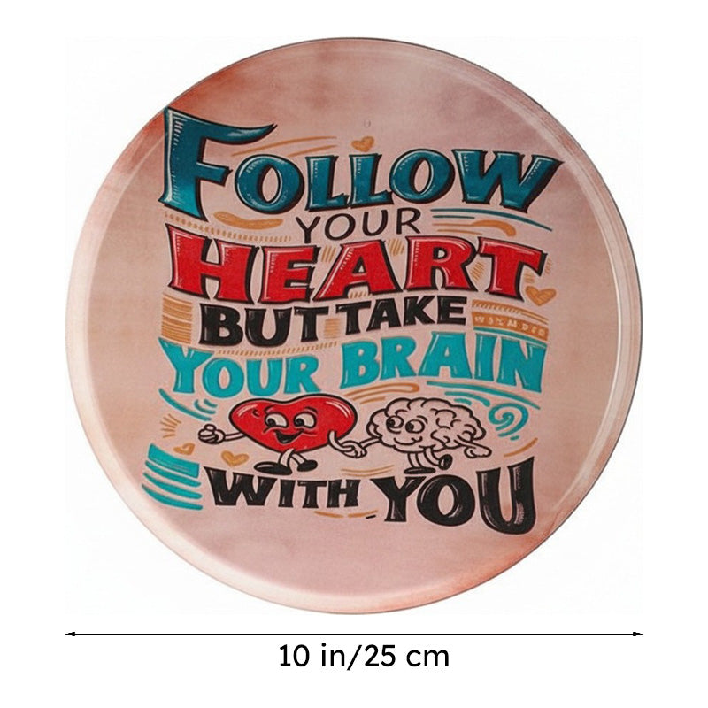 Zira Follow Your Heart Printed Metal Wall Plate media 7