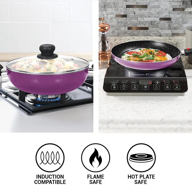 Milton Non-Stick Cookware Set (Purple) - Five Piece Set media 7
