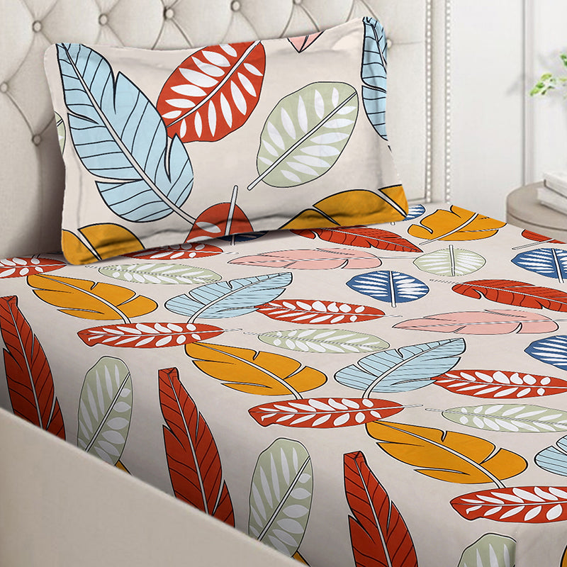 Tropical Nights Floral Bedsheet - 130 GSM media 4