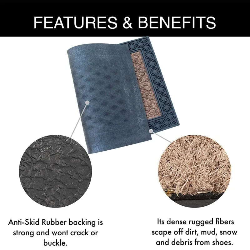 Coir Craft Anti-Skid Coir Door Mats - Beige media 4