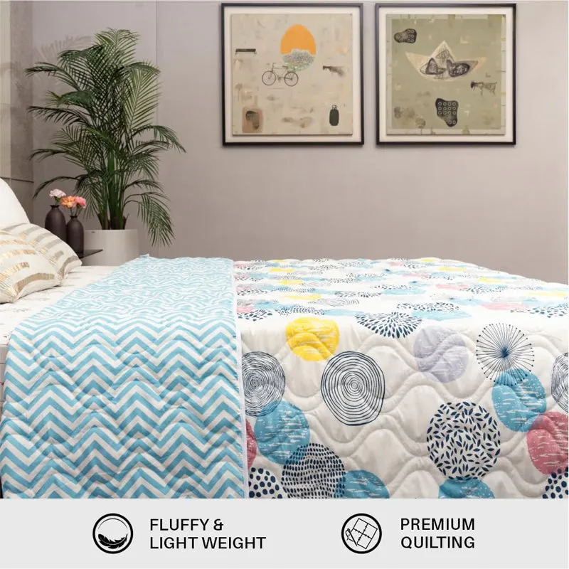 Urban Space Turkey Reversible Dohar (Blue) - 120 GSM media 6