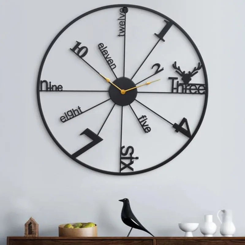 Cirque Modern Metal Analog Wall clock media 1