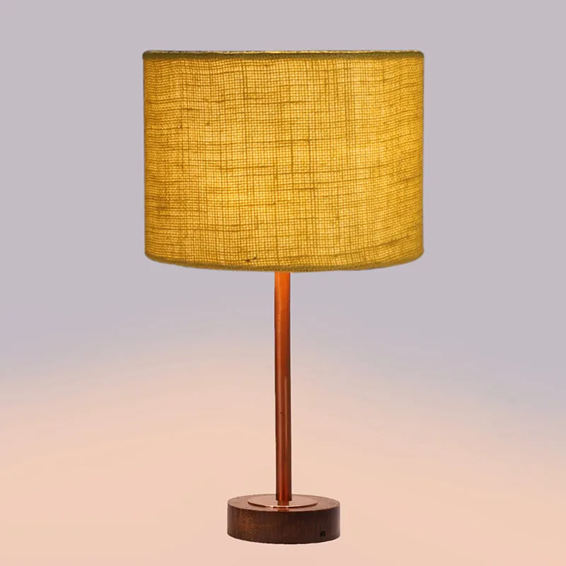 Sienna I Rodin Wooden Table Lamp - Yellow,Copper,Brown media 5