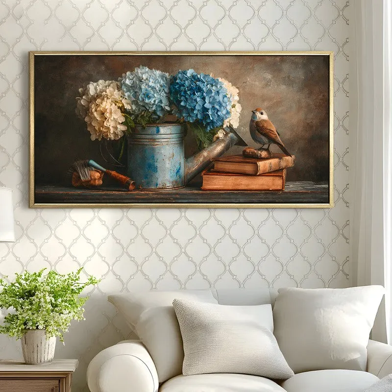 Feathered Calm Canvas Wall Painting With Frame media 4