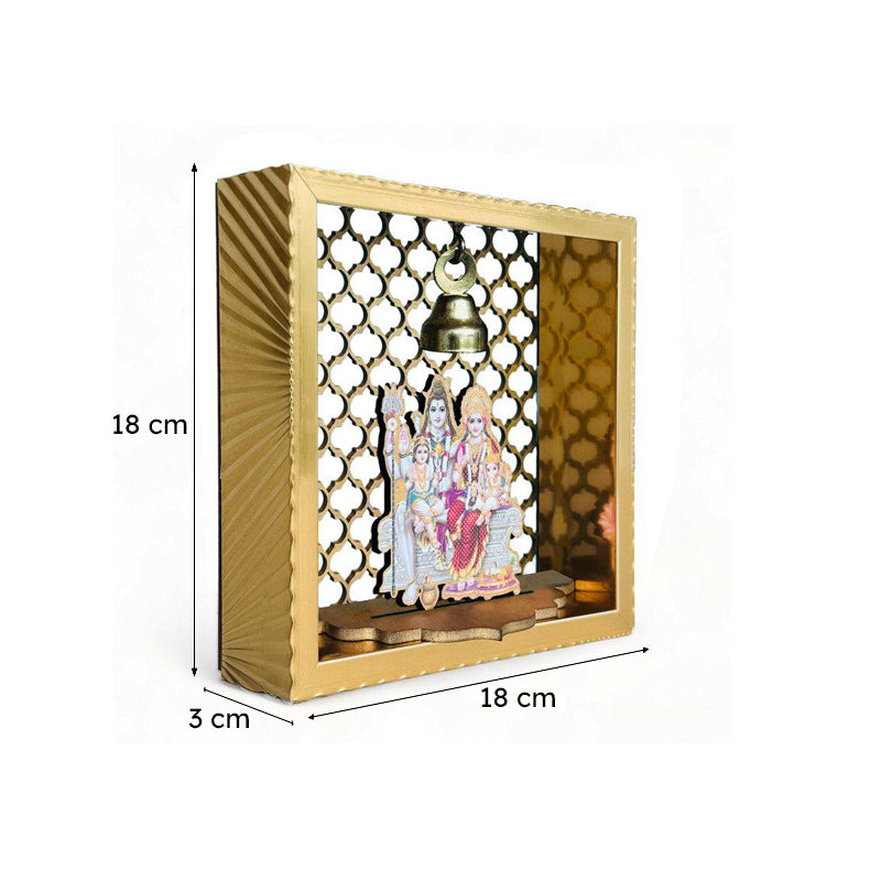 Shiva Parvati Wall Mounted Mandir media 6