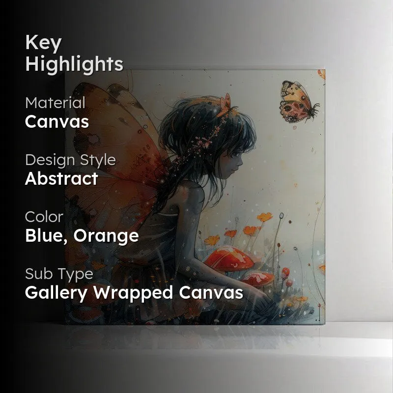 Butterfly Angel Canvas Wall Art media 2