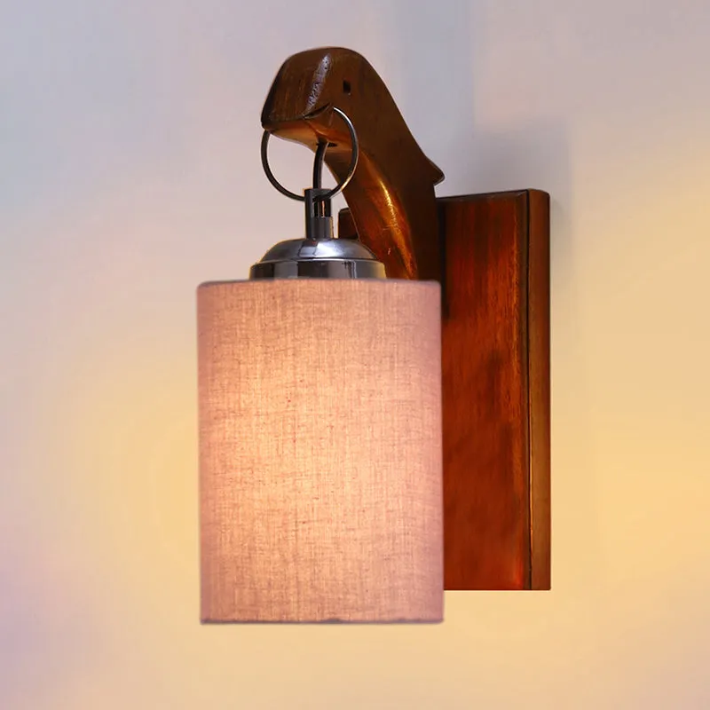 Estrella Wooden Wall Lamp - Beige media 4
