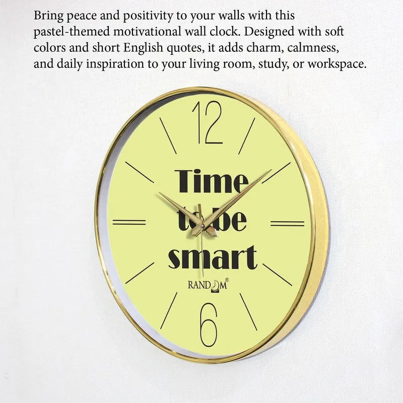 Time To Be Smart Round Analog Wall Clock - Green media 6