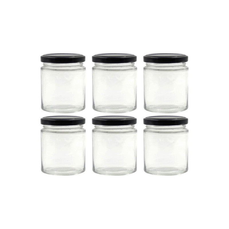 Minimalist Glass Salsa Jars (200 mL Each) - Set Of Six media 3