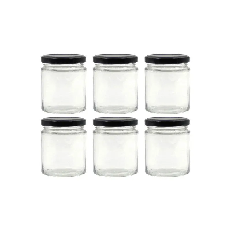 Minimalist Glass Salsa Jars (200 mL Each) - Set Of Six media 3