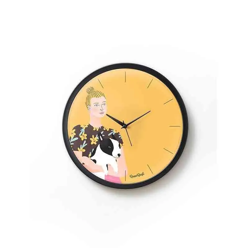 Puppy Love Wall Clock media 3