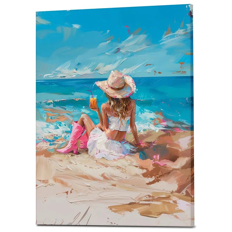 Painted Beach Wall Art media 3