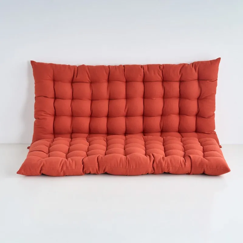 Travis Floor Cushion (Terracotta Brown) - Set Of Two media 3