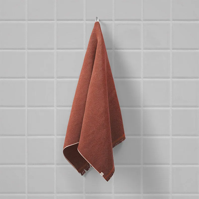 Gamchha Terry Cotton Bath Towel - Brown media 1