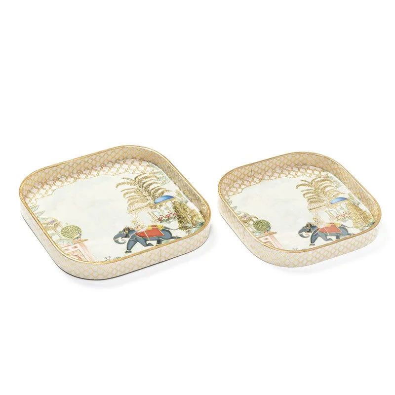 Darbar Gaj Serving Tray - Set Of Two media 6