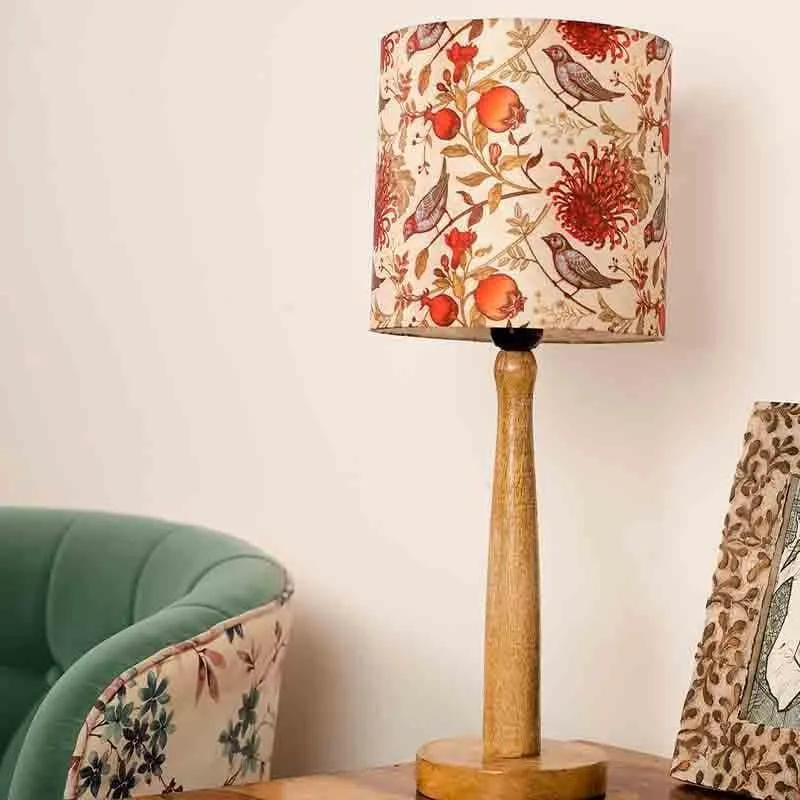 Nature's Symphony Wooden Table Lamp - Multicolor media 3