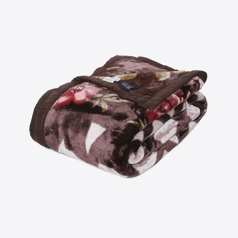Monte Carlo Midnight Blossom Blanket (Black,Red)- 540 GSM media 6