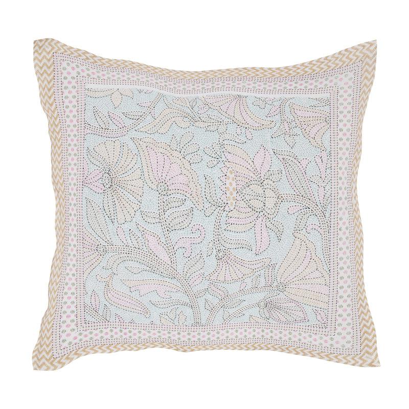 Viya Flora Diwan Set (Pink & Blue) - Six Piece Set media 3