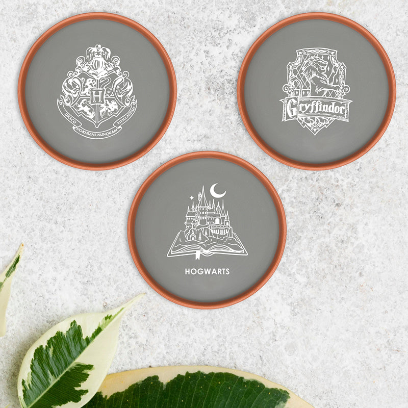 Potter Houses Terracotta Wall Plate - Set Of Three