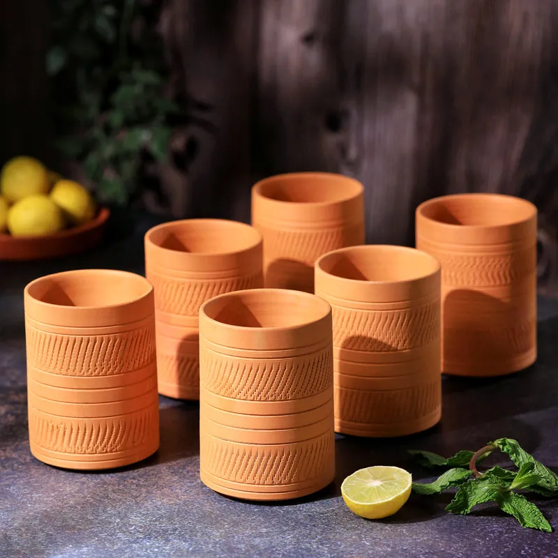 Mitti Terracotta Glass (350 mL) - Set Of Six media 8
