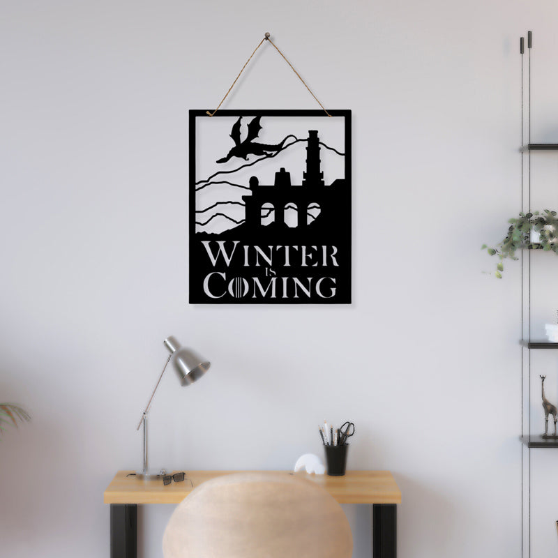 Winter Is Coming Iron Wall Accent