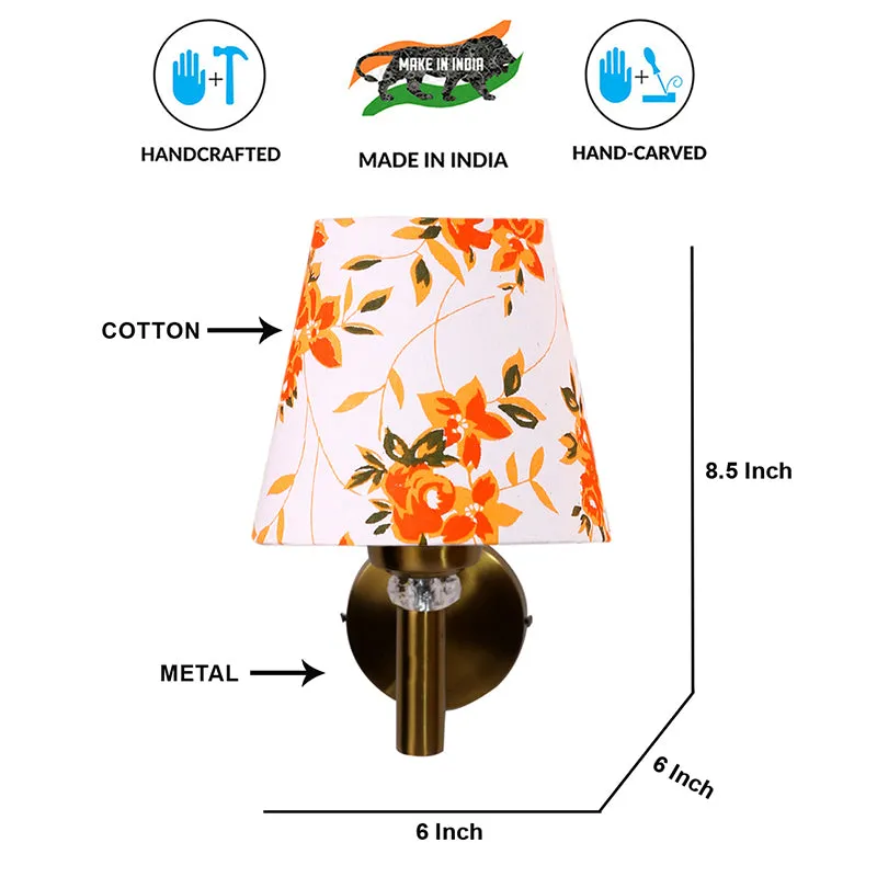 Garden Lights Steel & Cotton Wall Lamp - Orange media 6