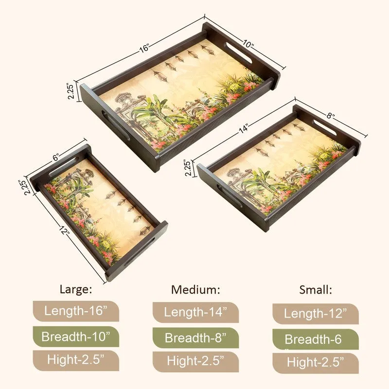 Drayno Wooden Serving Tray - Set Of Three media 9