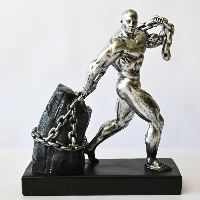 Herculese Resin Showpiece - Silver media 5
