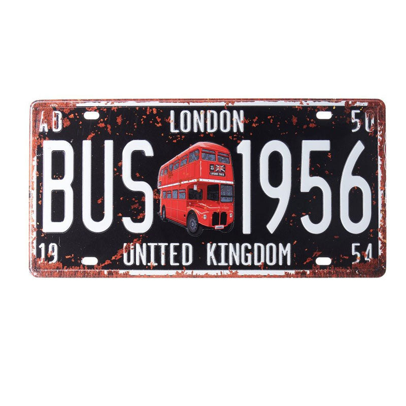 London Bus 1956 Number Plate Metal Wall Accent media 6