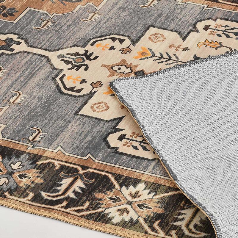 Fariha Velvet Rectangle Anti-Skid Carpet media 5