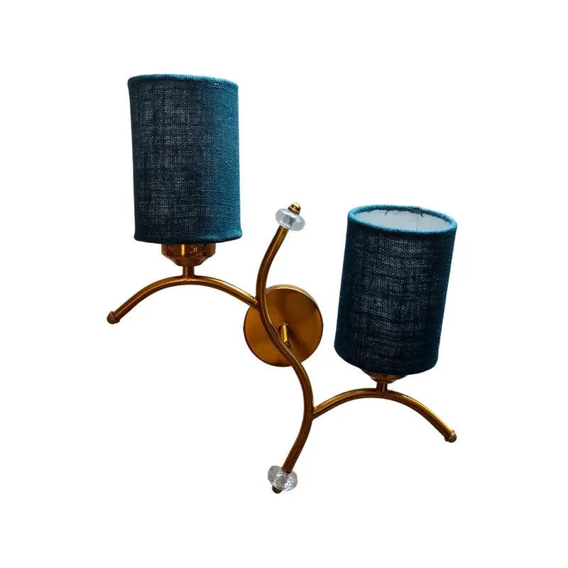 LumiBranch Dual Jute Wall Lamp - Blue media 4