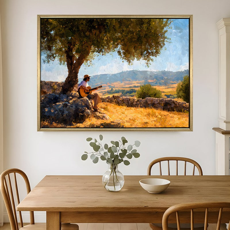 Country Ballad Canvas Wall Painting With Frame