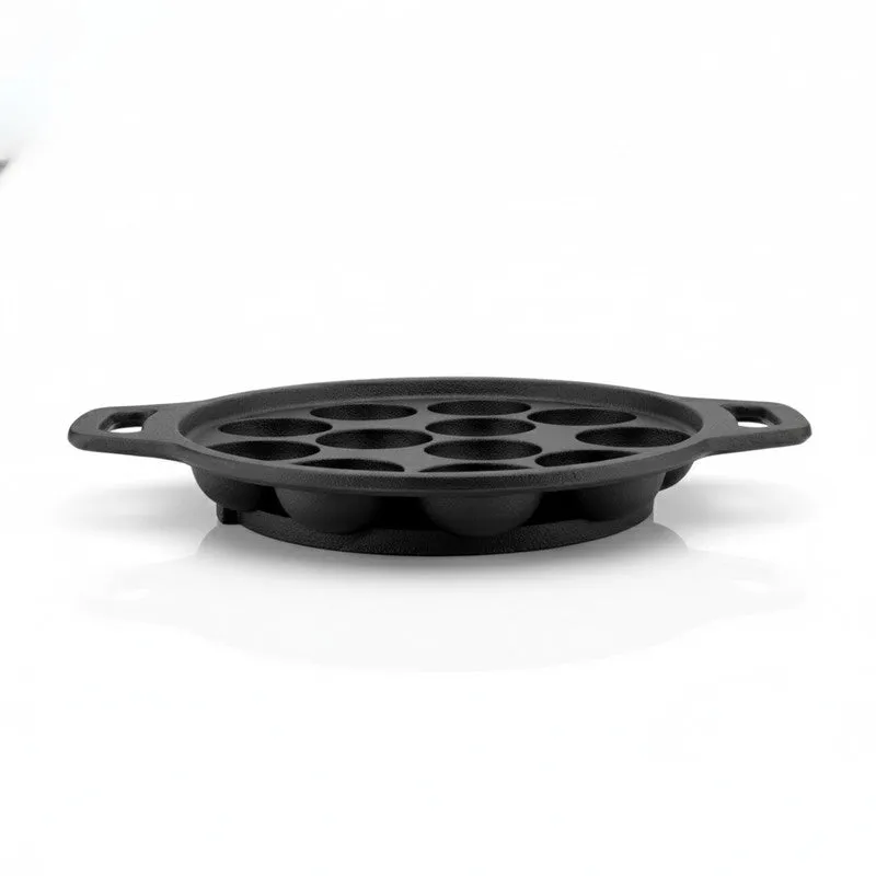 Dotcast Round Cast Iron Paniyaram Pan media 5
