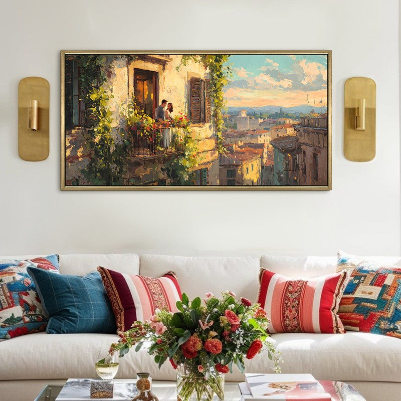 Romantic South Canvas Wall Painting With Frame