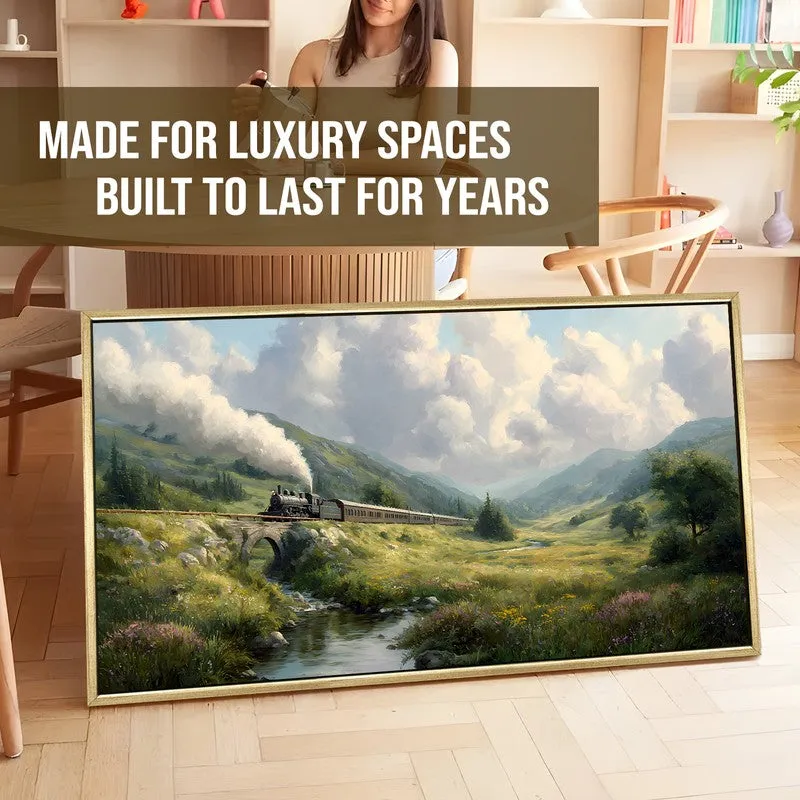 Greenpass Canvas Wall Painting With Frame media 5