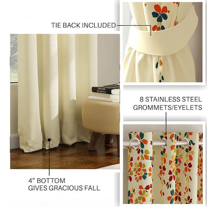 Urban Space Flaura Veil Blackout Curtain - Set Of Two media 5