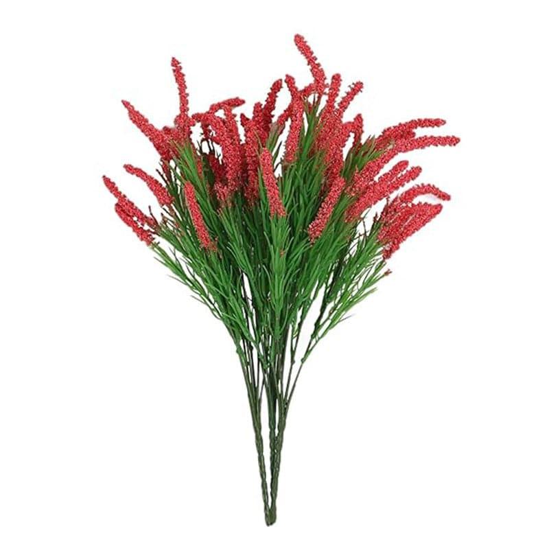 Faux Hogla Millet Grass Bunch (Dark Pink) - Set Of Three media 5