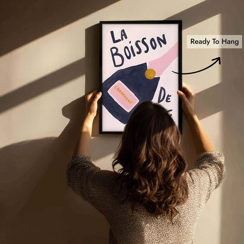 La Boisson Archival Canvas Wall Art - Black media 6