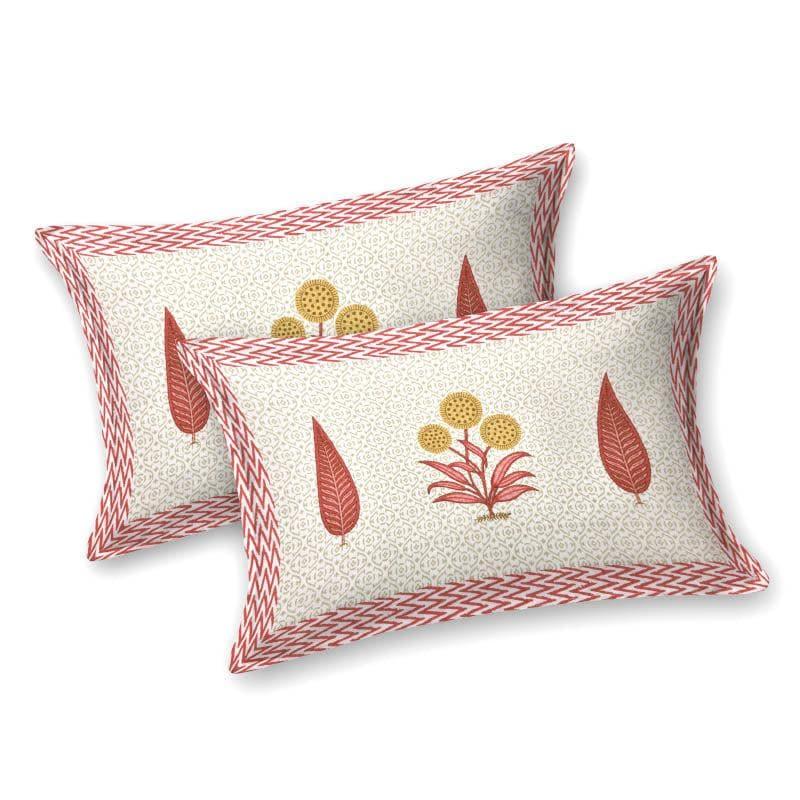 Gianni Printed Cotton Bedsheet (Pink) - 240 TC media 4