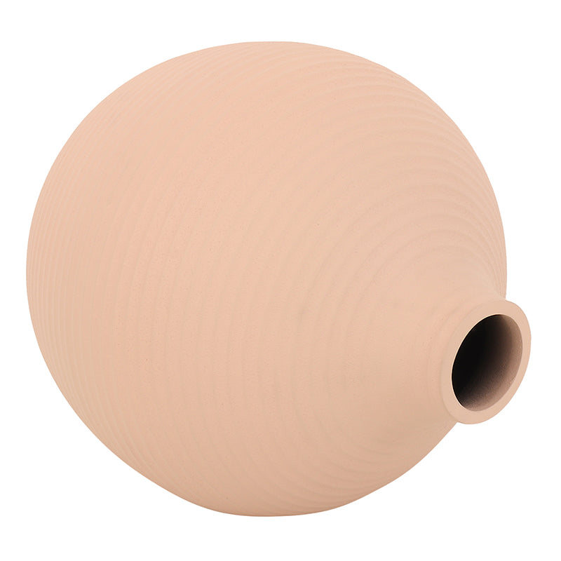 Vesare Curve Aluminium Vase - Peach media 4