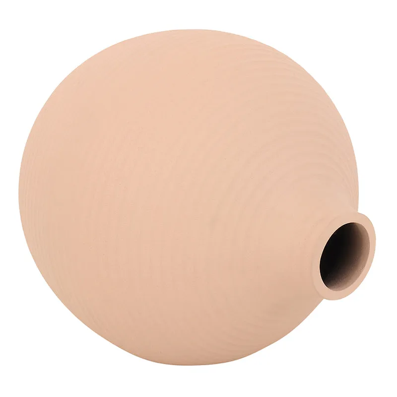 Vesare Curve Aluminium Vase - Peach media 4