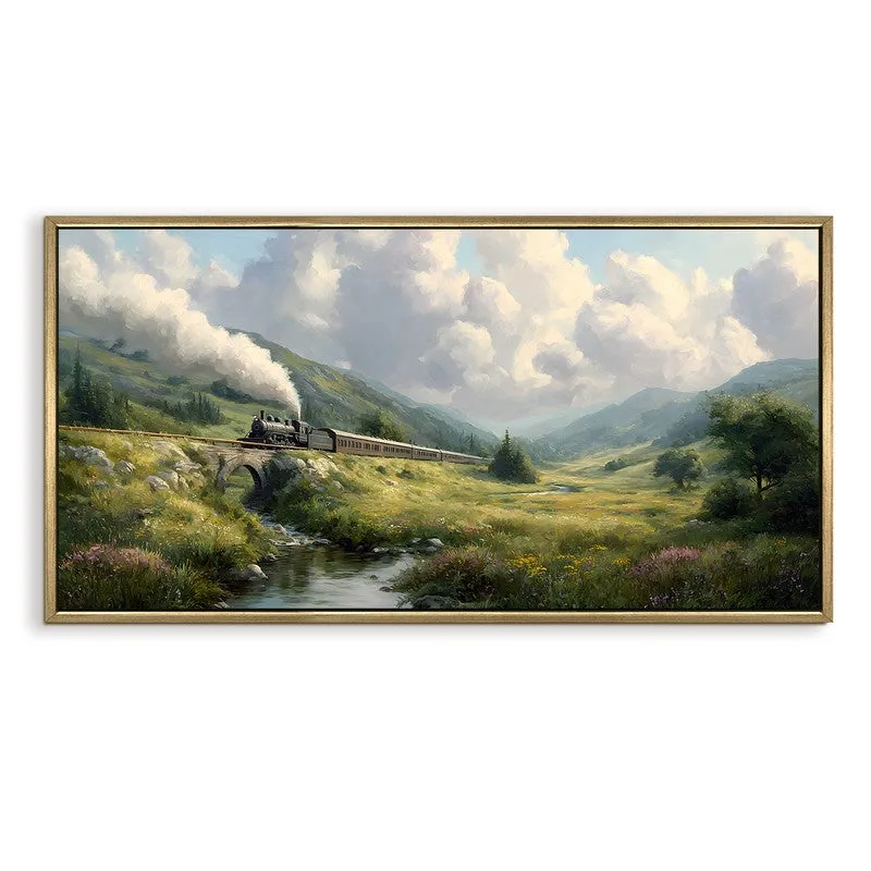 Greenpass Canvas Wall Painting With Frame media 3
